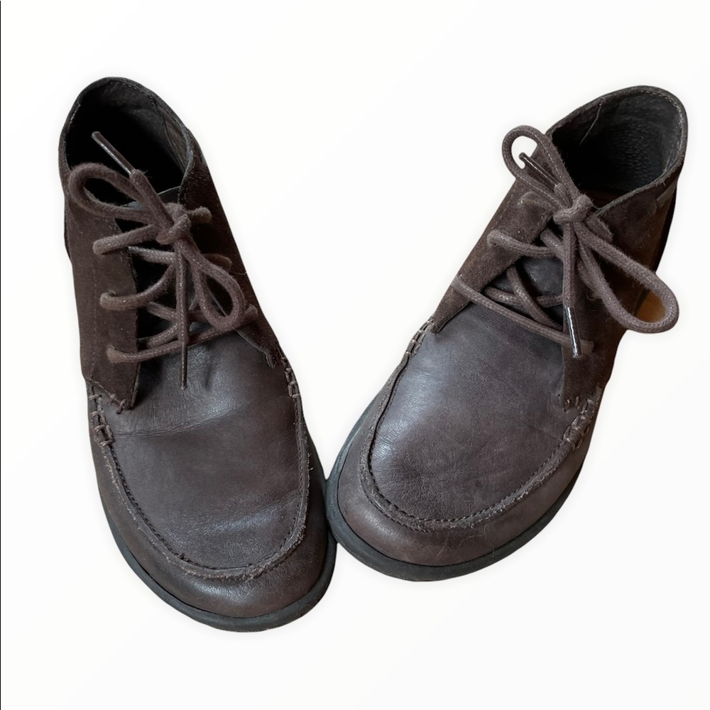Brown Leather Born Kapona Ankle Boots Size 7